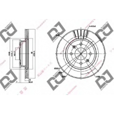 BD1357 DJ PARTS Тормозной диск