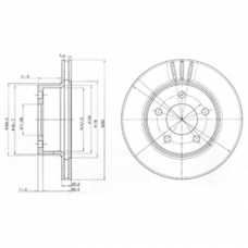 BG3532 DELPHI Тормозной диск