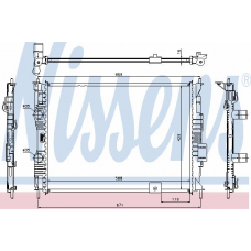 67363 NISSENS Радиатор, охлаждение двигателя