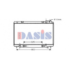 210128N AKS DASIS Радиатор, охлаждение двигателя
