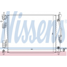 66757 NISSENS Радиатор, охлаждение двигателя