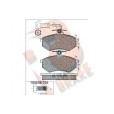 RB0836-700 R BRAKE Комплект тормозных колодок, дисковый тормоз