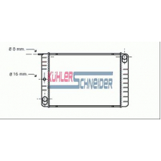 3303001 KUHLER SCHNEIDER Радиатор, охлаждение двигател