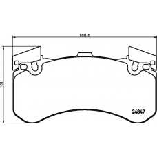 8DB 355 015-991 HELLA PAGID Комплект тормозных колодок, дисковый тормоз