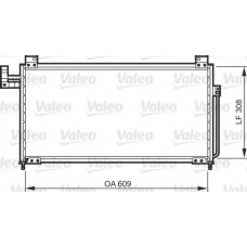 818087 VALEO Конденсатор, кондиционер