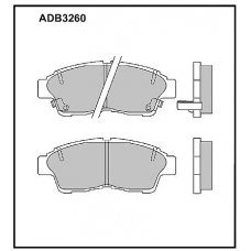 ADB3260 Allied Nippon Тормозные колодки