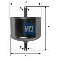 31.626.00 UFI Топливный фильтр