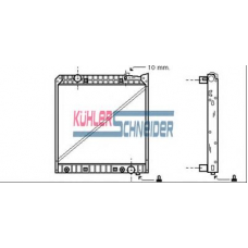 0419602 KUHLER SCHNEIDER Радиатор, охлаждение двигател