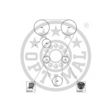 SK-1639 OPTIMAL Комплект ремня грм