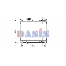 320009N AKS DASIS Радиатор, охлаждение двигателя