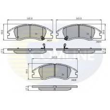 CBP31321 COMLINE Комплект тормозных колодок, дисковый тормоз