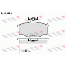 BL1096B3 FTE Комплект тормозных колодок, дисковый тормоз