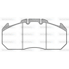 JSA 11343.10 WOKING Комплект тормозных колодок, дисковый тормоз