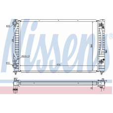 60229A NISSENS Радиатор, охлаждение двигателя