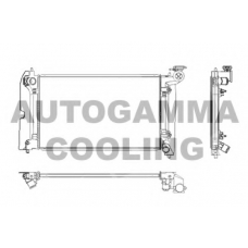 104164 AUTOGAMMA Радиатор, охлаждение двигателя