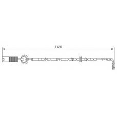 WI0594 BREMSI Сигнализатор, износ тормозных колодок