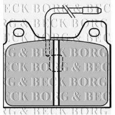 BBP1295 BORG & BECK Комплект тормозных колодок, дисковый тормоз