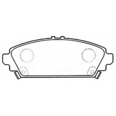 AKD-8526 ASVA Комплект тормозных колодок, дисковый тормоз