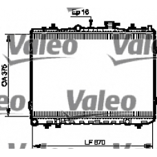 735523 VALEO Радиатор, охлаждение двигателя