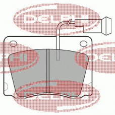 LP209 DELPHI Комплект тормозных колодок, дисковый тормоз