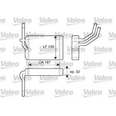 812071 VALEO Теплообменник, отопление салона