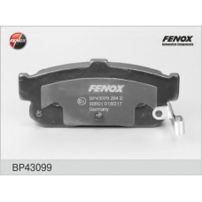 BP43099 FENOX Комплект тормозных колодок, дисковый тормоз