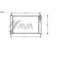 HD2036 AVA Радиатор, охлаждение двигателя