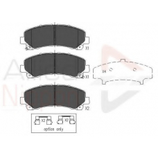 ADB36006 COMLINE Комплект тормозных колодок, дисковый тормоз