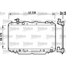 734183 VALEO Радиатор, охлаждение двигателя