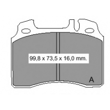 834800 Vema Комплект тормозных колодок, дисковый тормоз