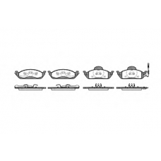 P7973.01 WOKING Комплект тормозных колодок, дисковый тормоз