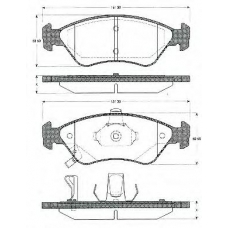 BLF1071 QUINTON HAZELL Комплект тормозных колодок, дисковый тормоз