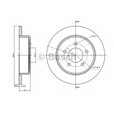 0 986 BB4 308 BOSCH Тормозной диск