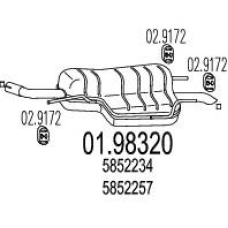 01.98320 MTS Глушитель выхлопных газов конечный