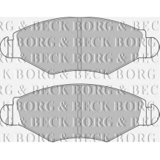 BBP1762 BORG & BECK Комплект тормозных колодок, дисковый тормоз
