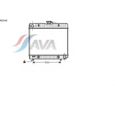 MS2040 AVA Радиатор, охлаждение двигателя
