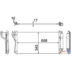 8FC 351 304-731 HELLA Конденсатор, кондиционер