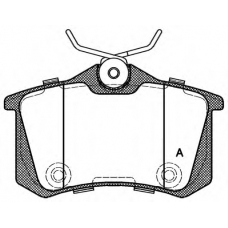 BPA0263.74 OPEN PARTS Комплект тормозных колодок, дисковый тормоз