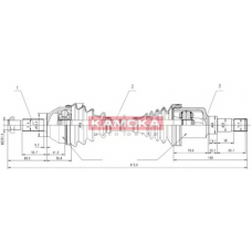 FD1138927 KAMOKA Приводной вал