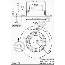 08.3282.10 BREMBO Тормозной диск