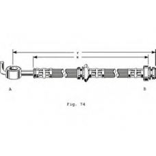 PHD123 TRW Тормозной шланг