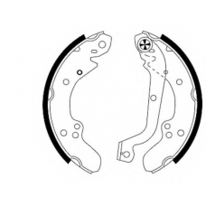 8DB 355 000-641 HELLA PAGID Комплект тормозных колодок