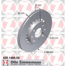 430.1466.00 ZIMMERMANN Тормозной диск