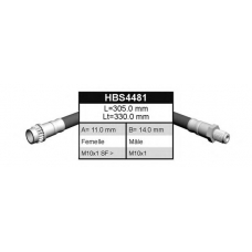 HBS4481 QUINTON HAZELL Тормозной шланг