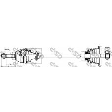 250041 GSP Приводной вал
