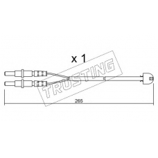 SU.053 TRUSTING Сигнализатор, износ тормозных колодок