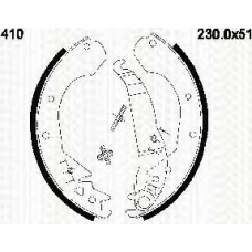 8100 24410 TRIDON Brake shoes