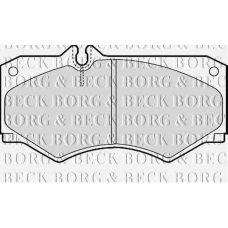 BBP1089 BORG & BECK Комплект тормозных колодок, дисковый тормоз