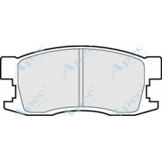 PAD663 APEC Комплект тормозных колодок, дисковый тормоз