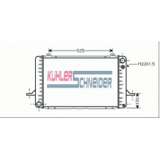 1804201 KUHLER SCHNEIDER Радиатор, охлаждение двигател